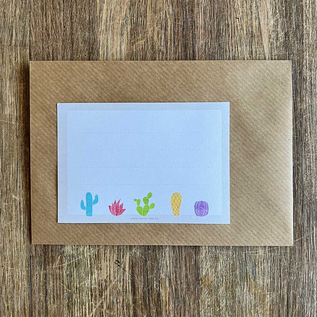 A7 Adresstickers Cactussen - Afbeelding 3