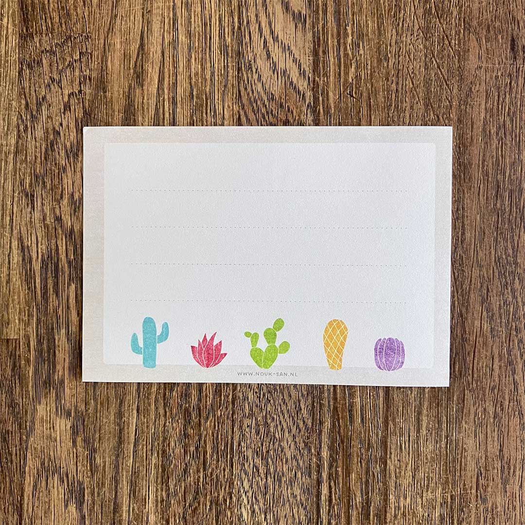 A7 Adresstickers Cactussen