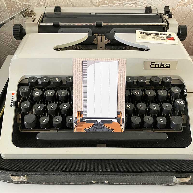 A7 Adresstickers Typemachine - Afbeelding 2
