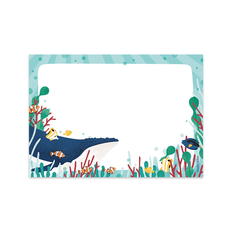 A7 Adresstickers Walvis - Afbeelding 2
