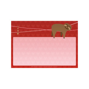 Interessepeiling: A7 Adresstickers Luiaard