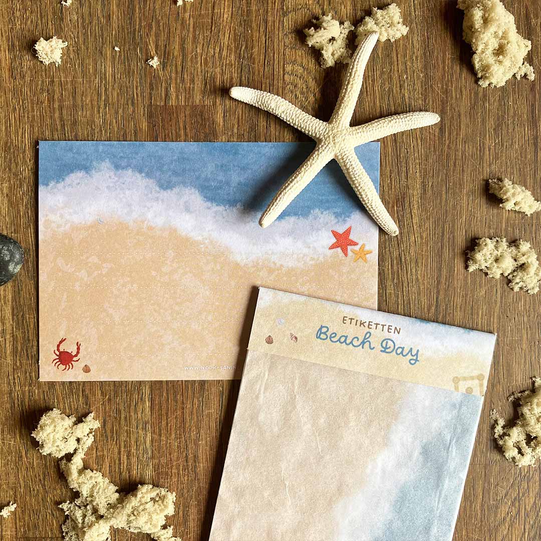 A7 Adresstickers Strand - Afbeelding 3