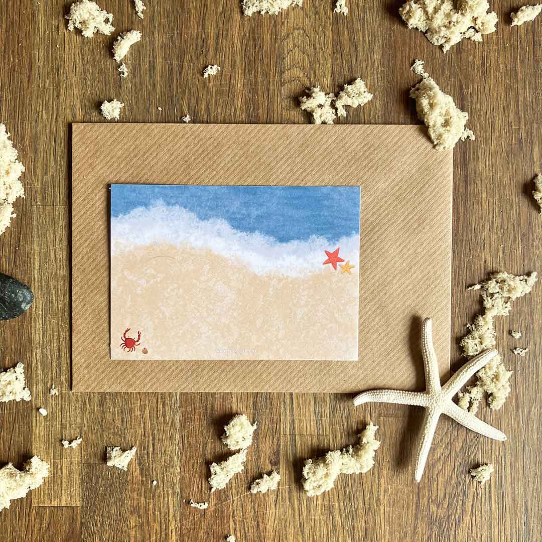 A7 Adresstickers Strand