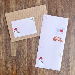 Adresstickers Kerstkatten