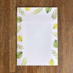 Interessepeiling: A5 Briefpapier Botanisch