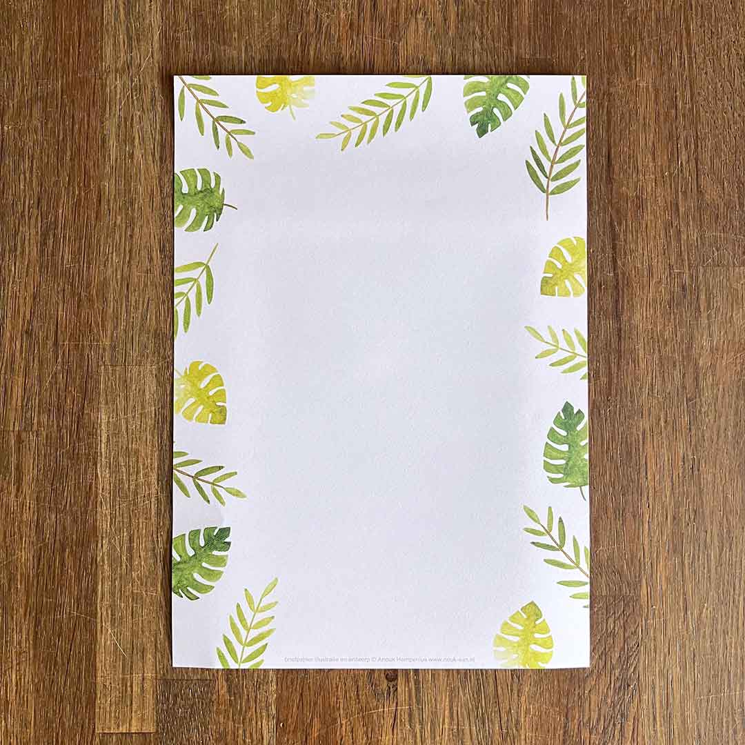 Interessepeiling: A5 Briefpapier Botanisch