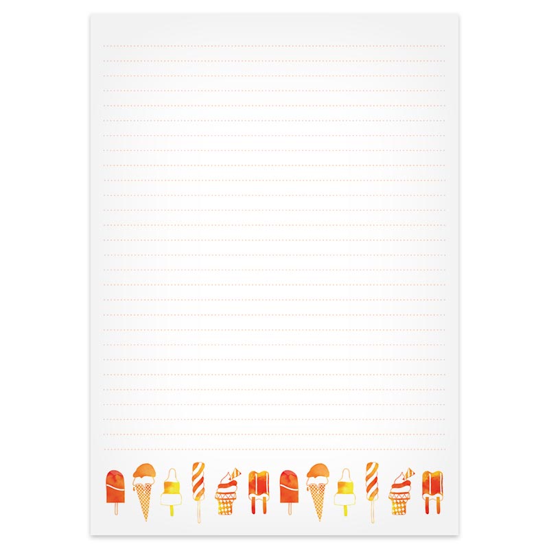 A5 Briefpapier IJsjes - Afbeelding 3