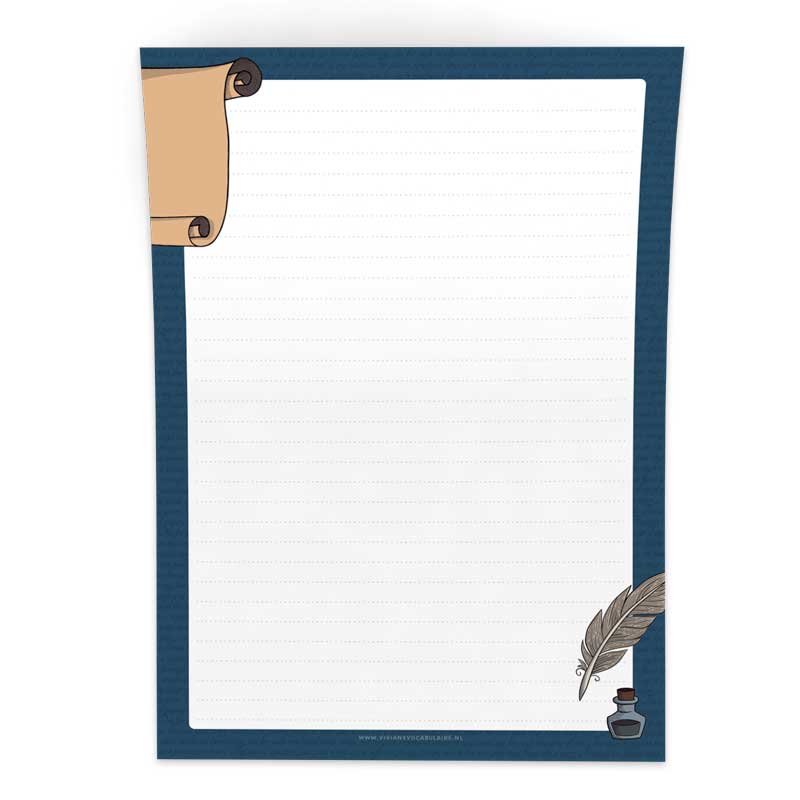 Pre-order: A5 Briefpapier Lezen en Schrijven - Afbeelding 4