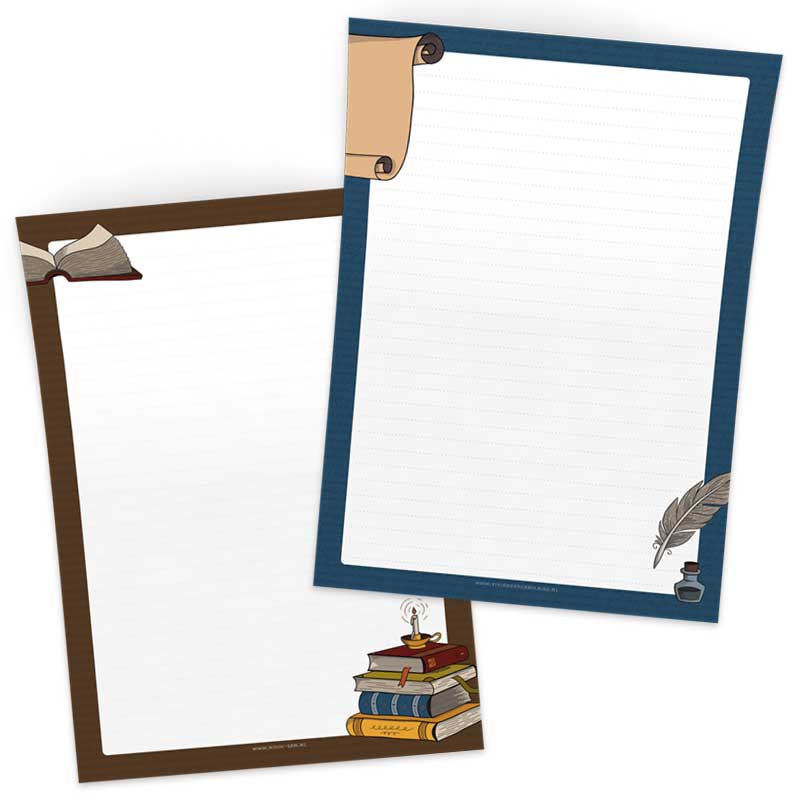 Pre-order: A5 Briefpapier Lezen en Schrijven - Afbeelding 2