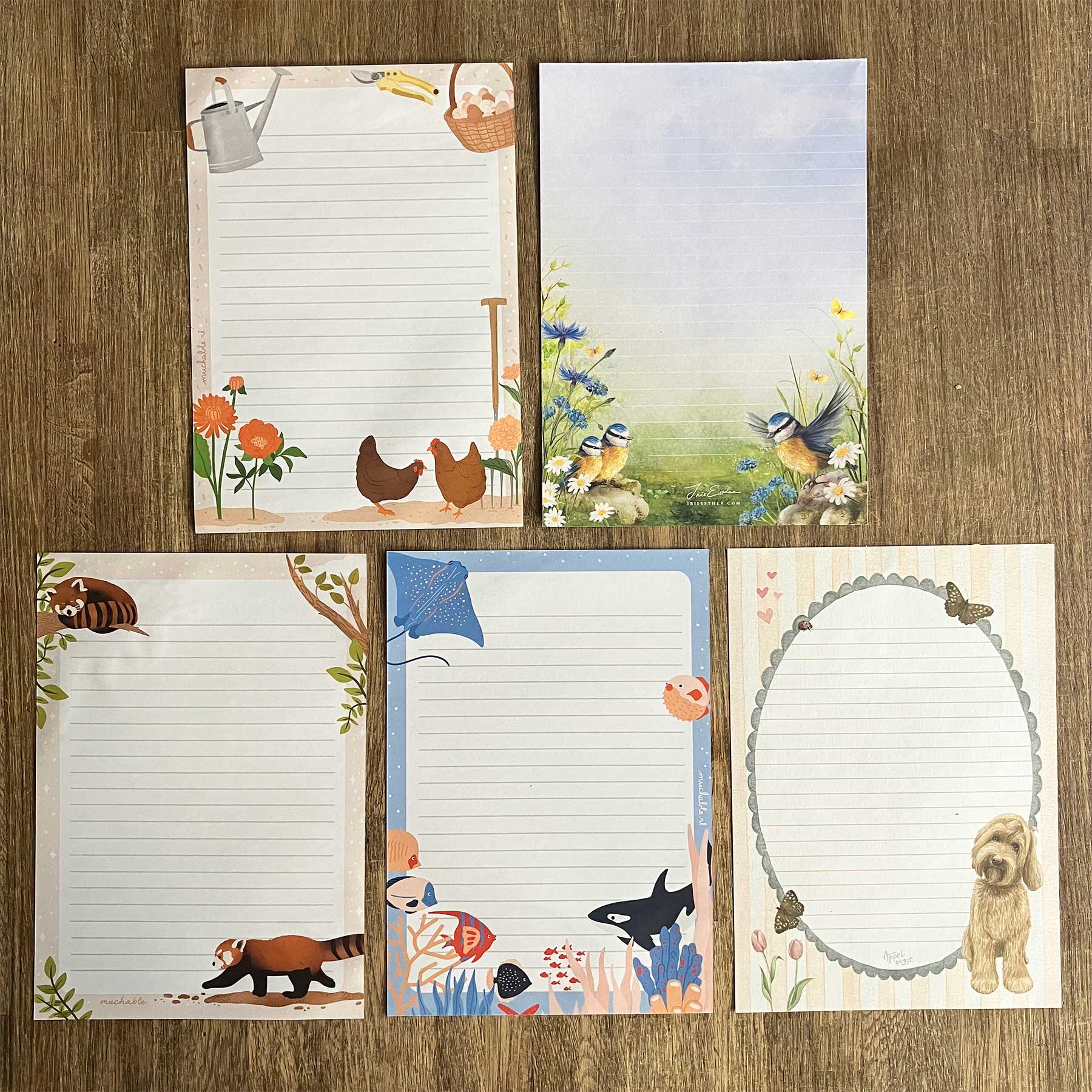 Briefpapierset Dieren #1 - Afbeelding 2