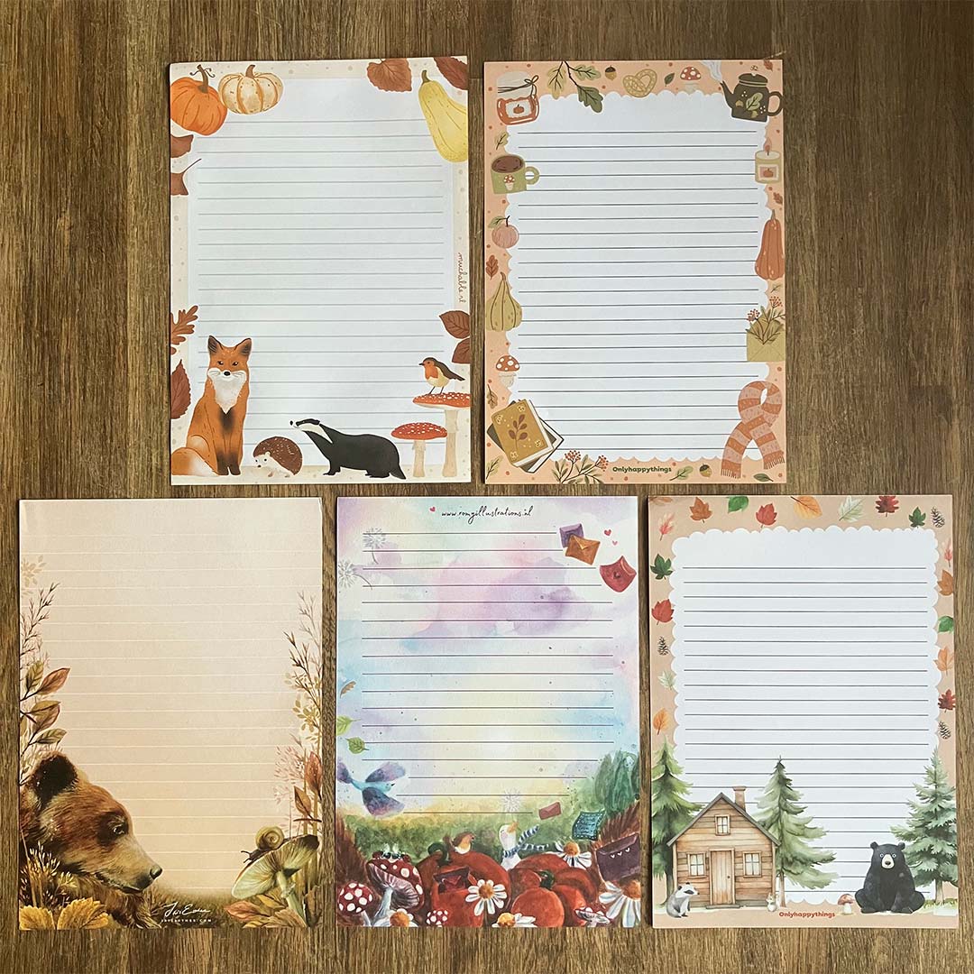 Briefpapierset Herfst - Afbeelding 2