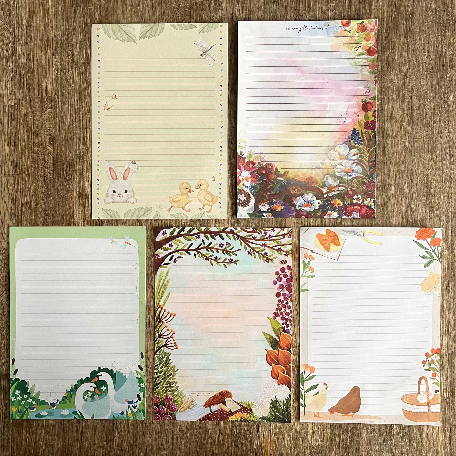 Briefpapierset Voorjaar