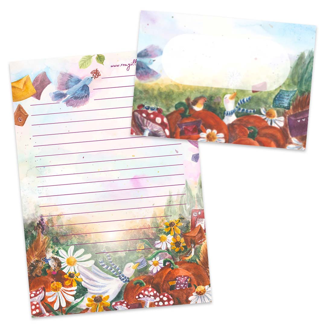 Postpapier Autumn Mail - Afbeelding 2