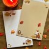 a5 briefpapier autumn cosy