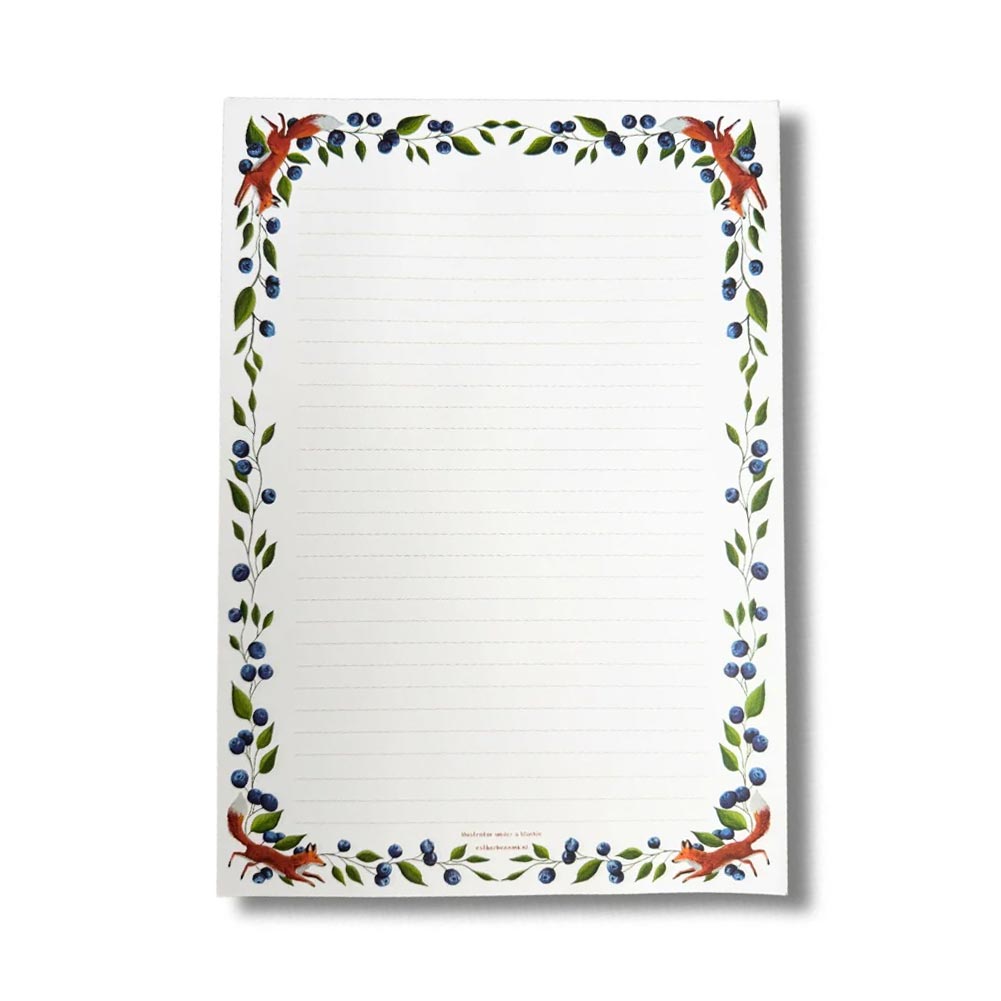 A4 Briefpapier Bessendroom - Afbeelding 2