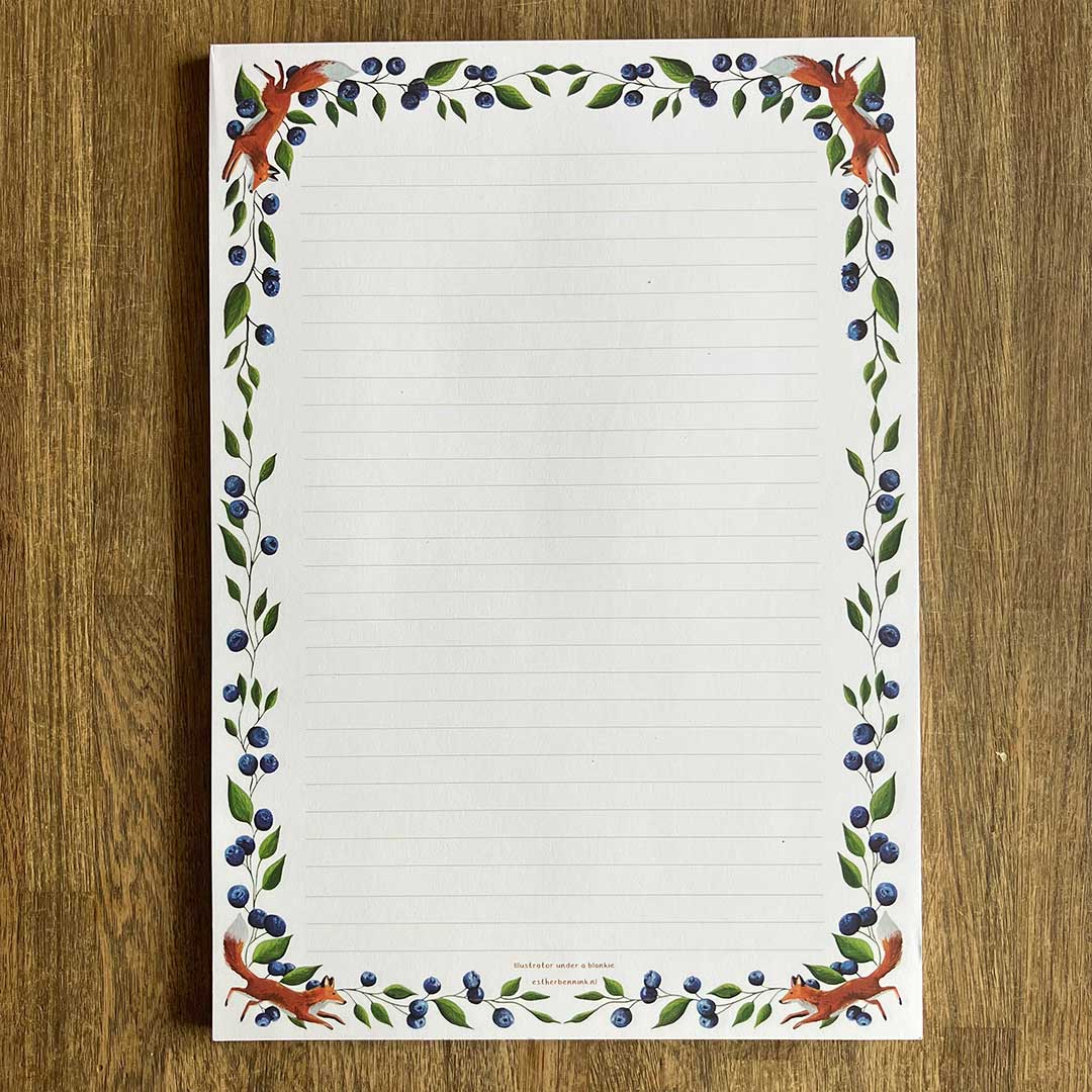 A4 Briefpapier Bessendroom