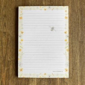 A5 Briefpapier Bloemen met Bij