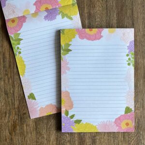 A5 Briefpapier Bloemen