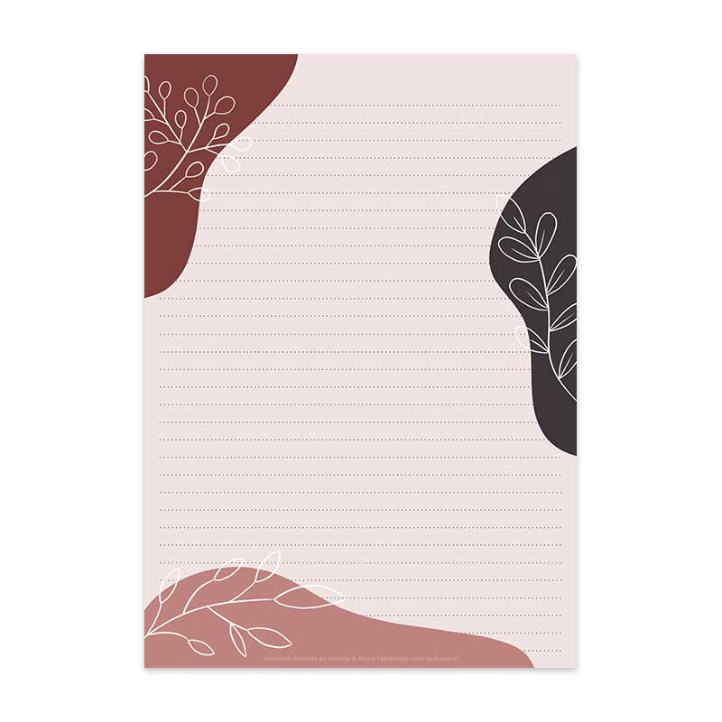 A5 Briefpapier Blush by Nature - Afbeelding 4