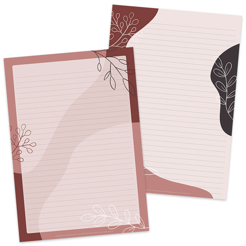 A5 Briefpapier Blush by Nature - Afbeelding 2