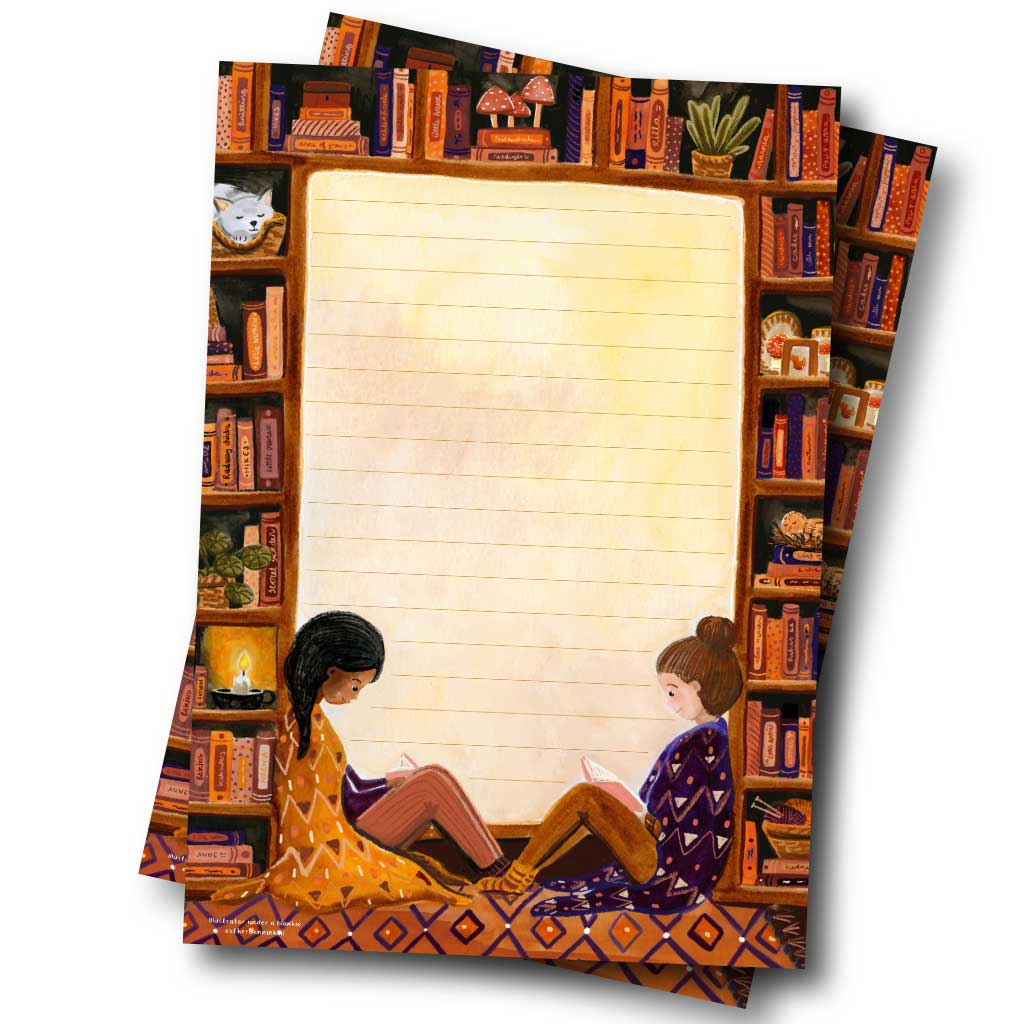 A5 Briefpapier Boekenhoekje - Afbeelding 2