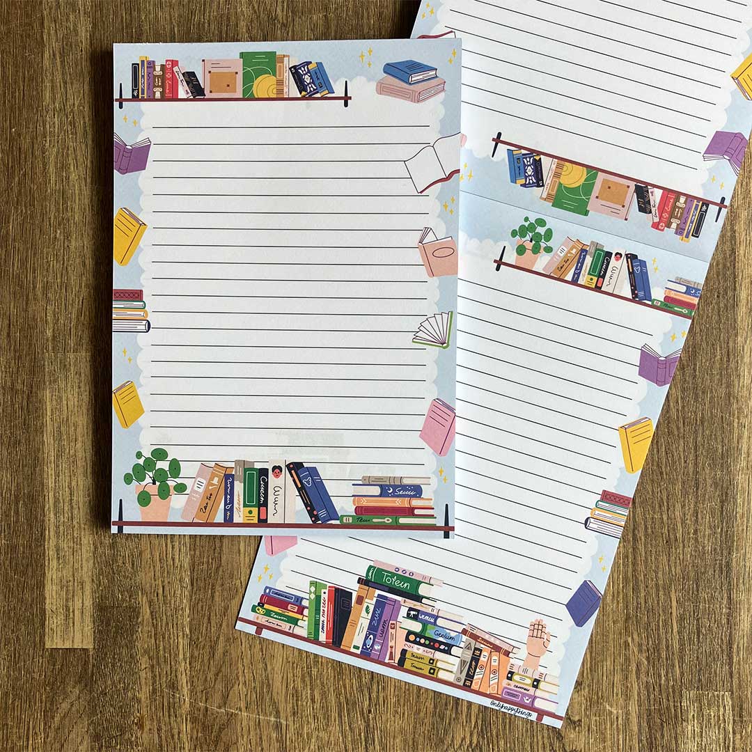 A5 Briefpapier Booklover