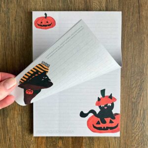 A5 Briefpapier Kat en Pompoenen