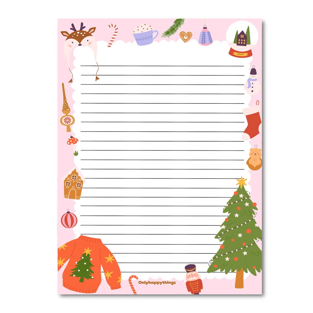 A5 Briefpapier Christmas Is Here - Afbeelding 4
