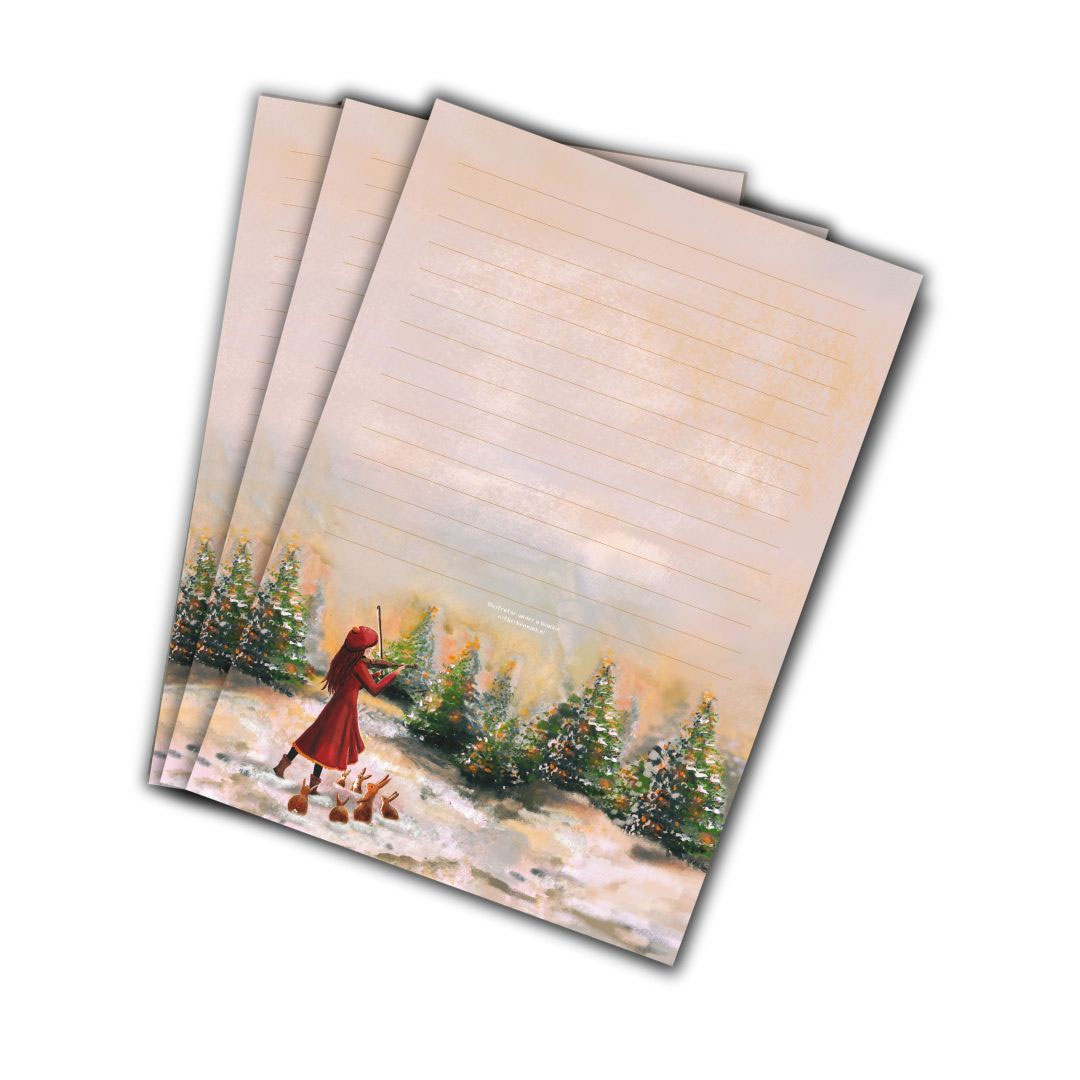 A5 Briefpapier De Violist - Afbeelding 2