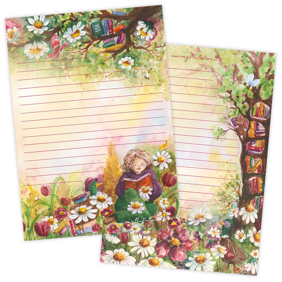 A5 Briefpapier Endless Books - Afbeelding 2
