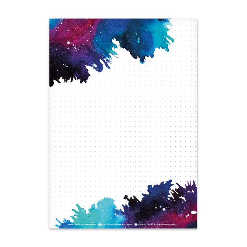 A5 Briefpapier Galaxy - Afbeelding 3