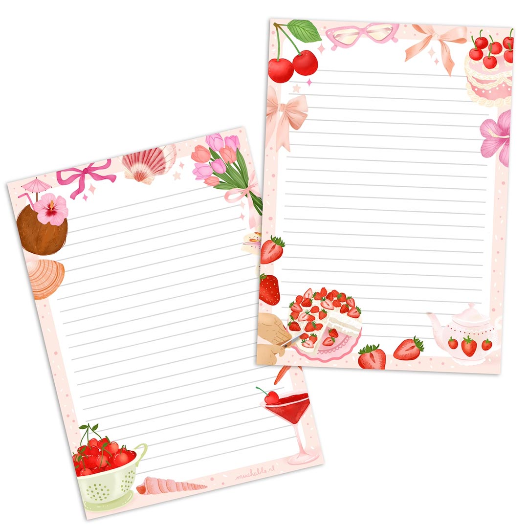 A5 Briefpapier Girly Things - Afbeelding 2