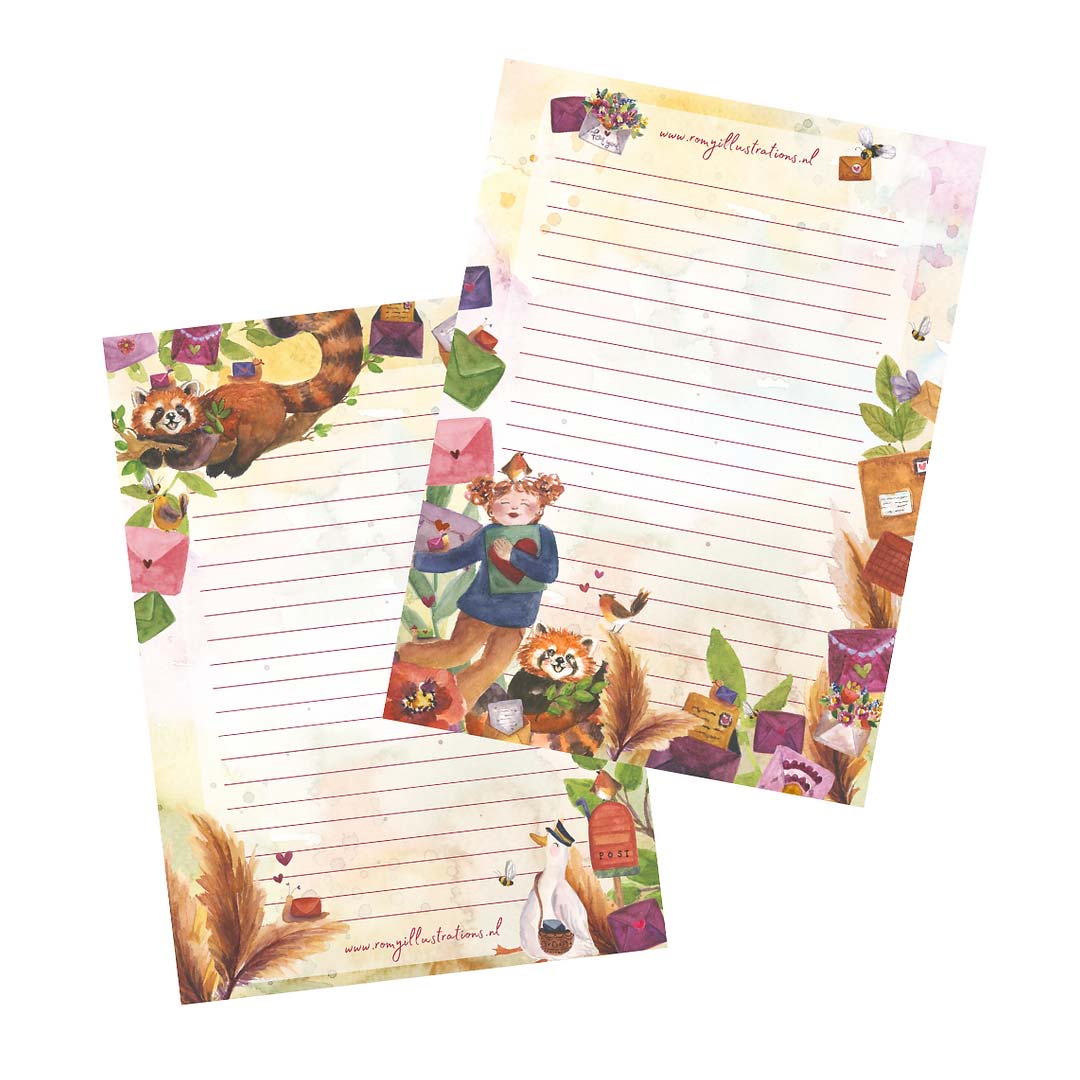 A5 Briefpapier Happy Mail - Afbeelding 2