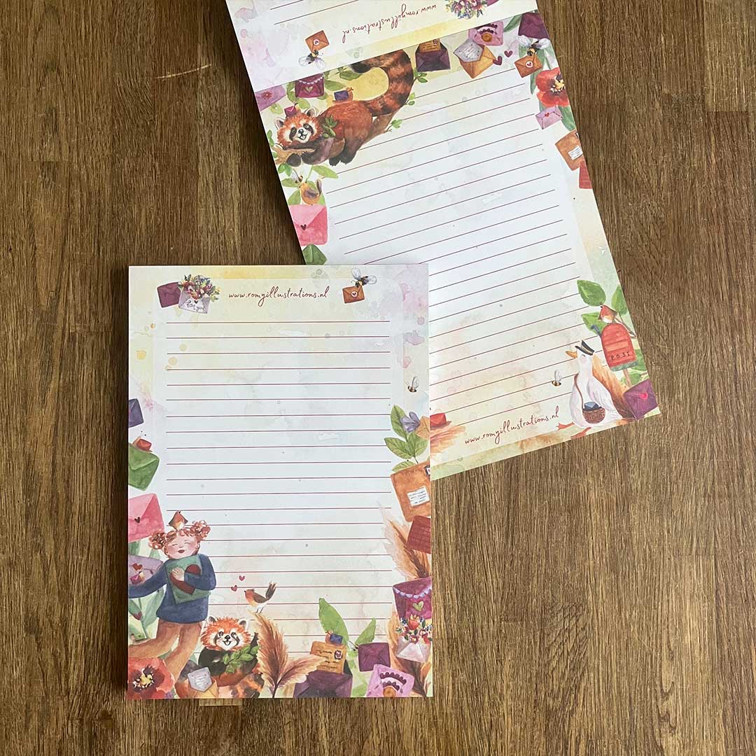 A5 Briefpapier Happy Mail