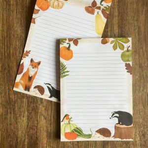 A5 Briefpapier Herfst Dieren en Natuur