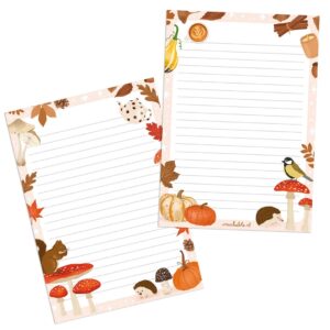 a5 briefpapier herfstseizoen