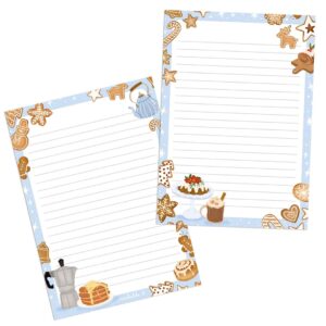 a5 briefpapier kerst eten en drinken