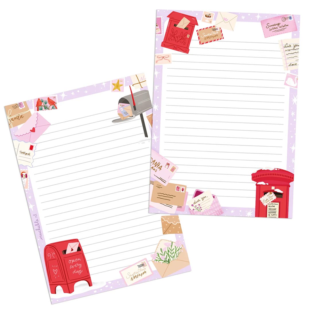 a5 briefpapier kerst eten en drinken (kopie)