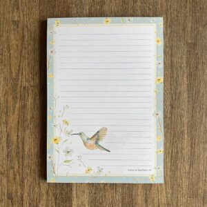 A5 Briefpapier Kolibrie
