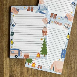 A5 Briefpapier Let's Travel