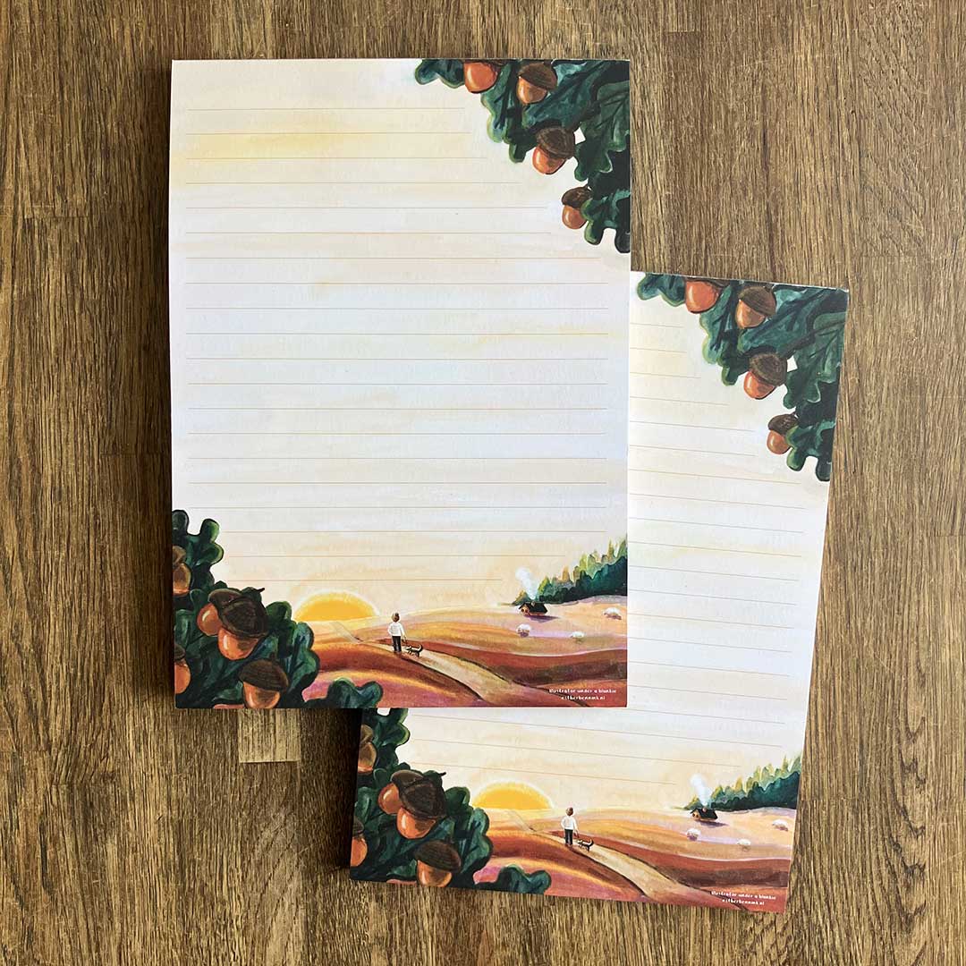 A5 Briefpapier Over De Heide