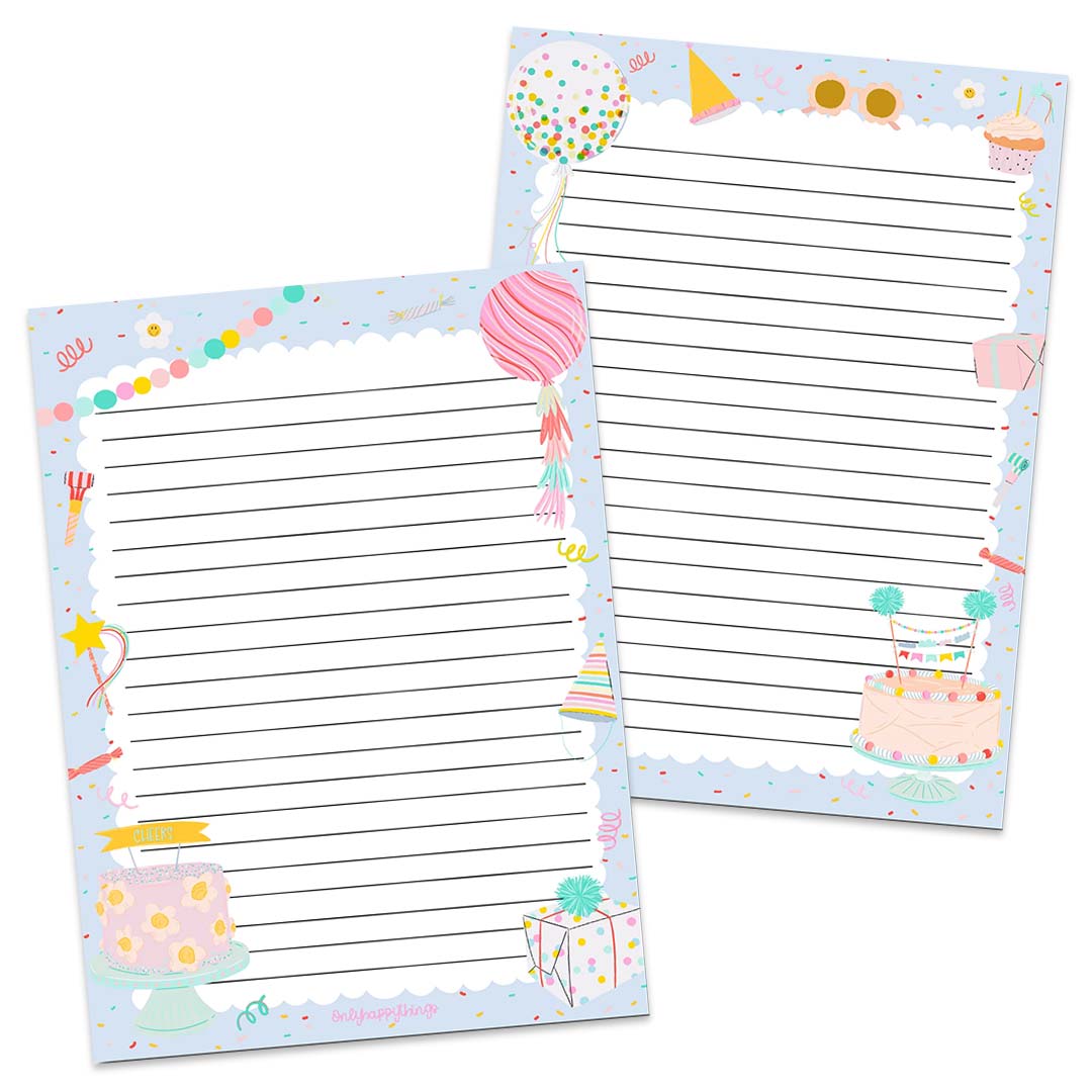 A5 Briefpapier Party Time - Afbeelding 2