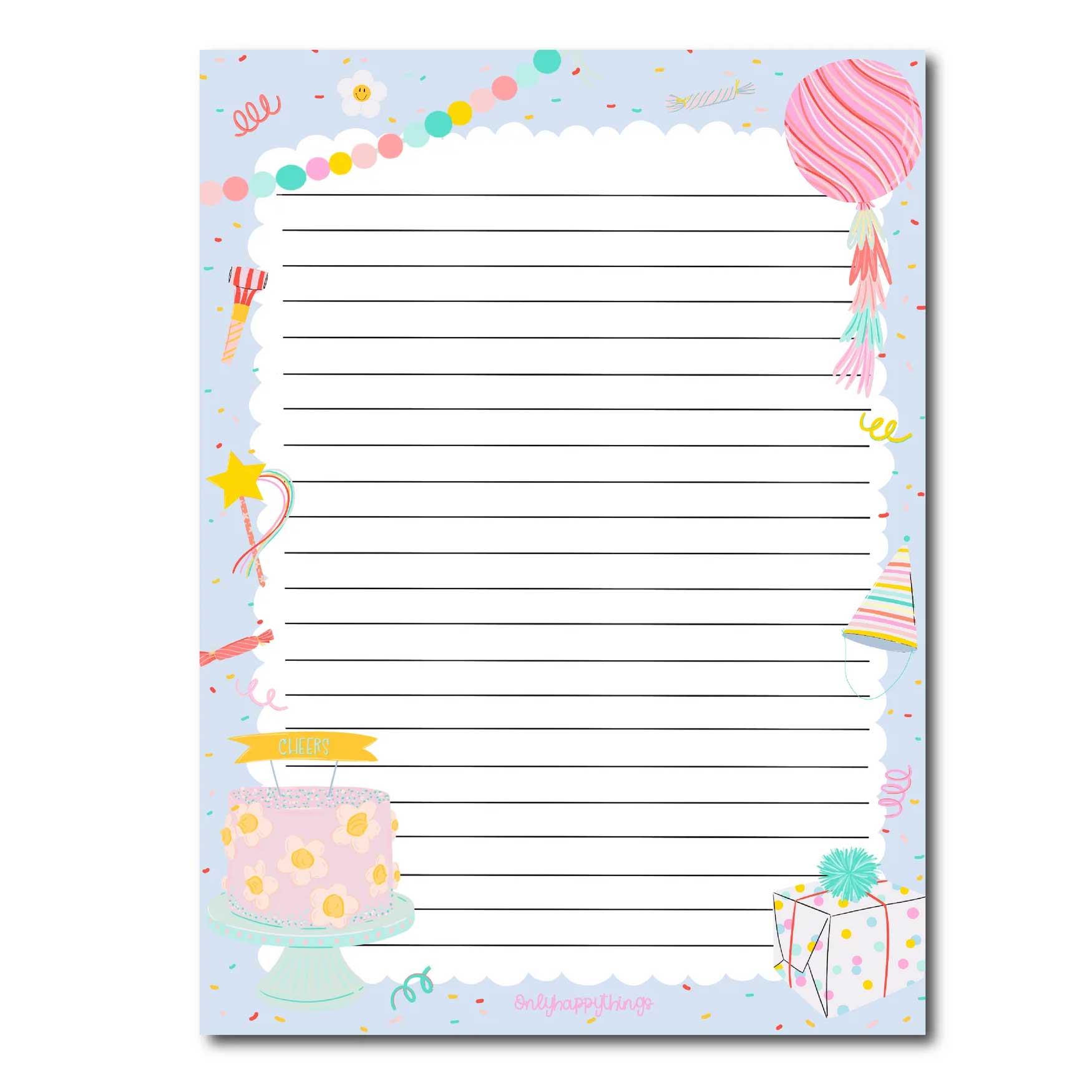 A5 Briefpapier Party Time - Afbeelding 3