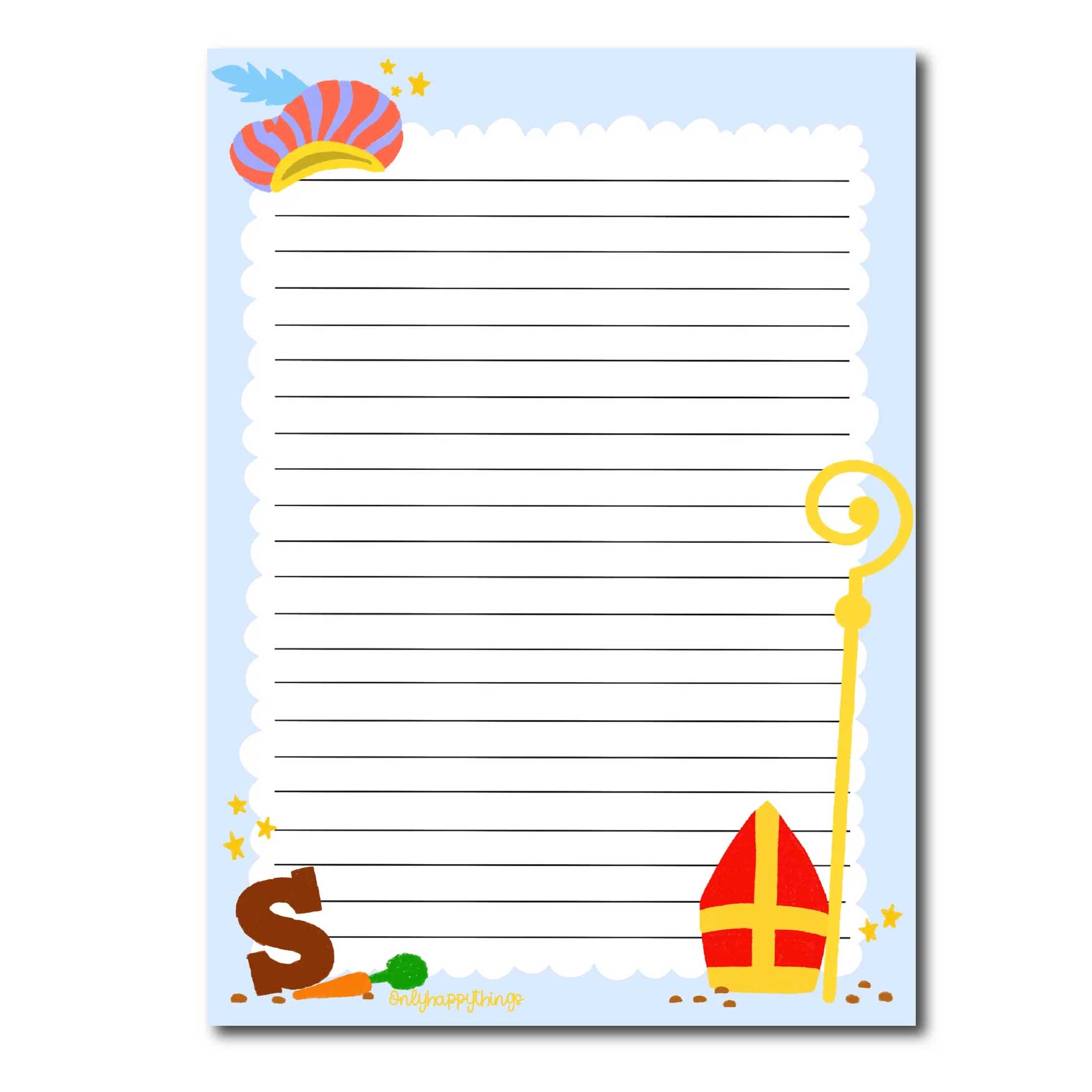 A5 Briefpapier Sint - Afbeelding 3