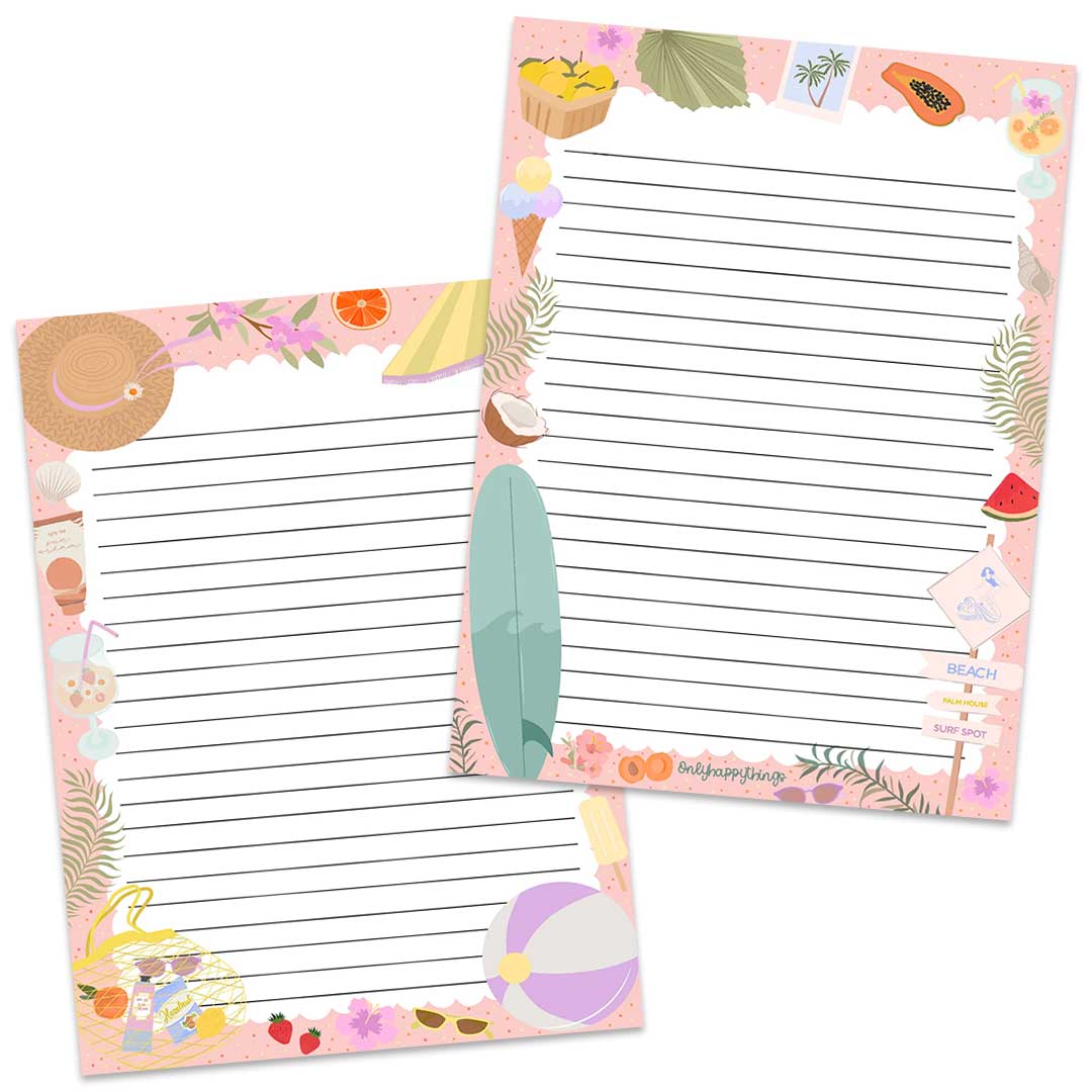 A5 Briefpapier Summer Days - Afbeelding 2