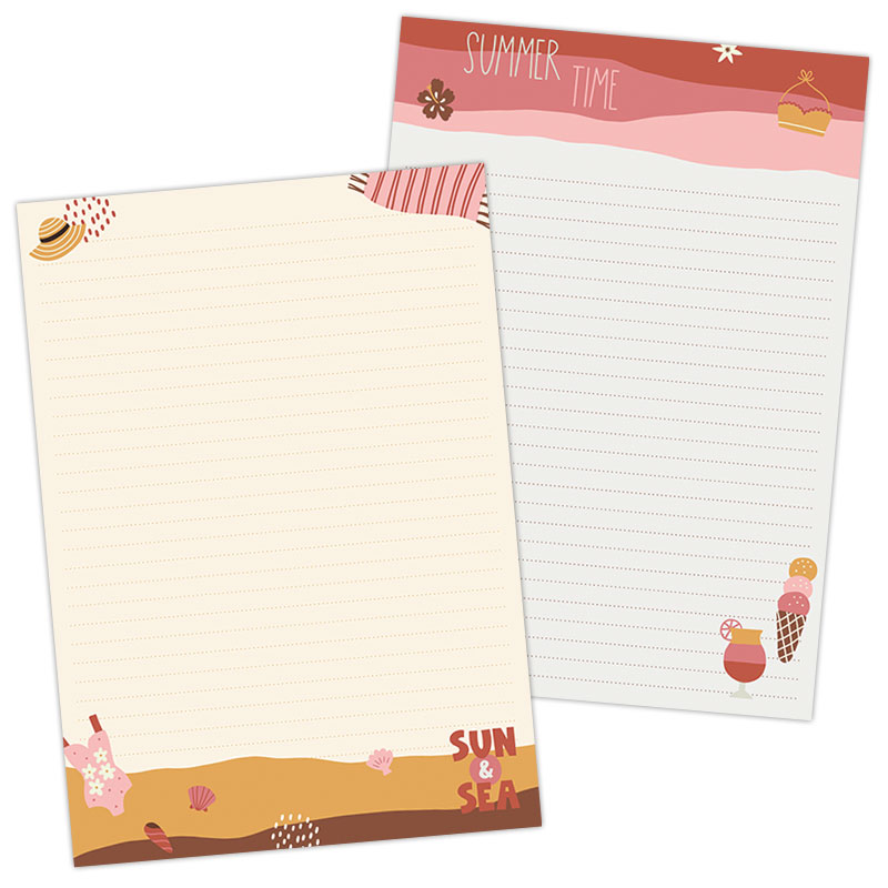 A5 Briefpapier Summer Vacation - Afbeelding 2