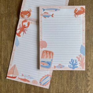 A5 Briefpapier Vissen in de Zee