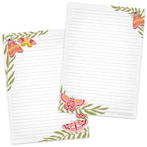 Interessepeiling: A5 Briefpapier Vlinders