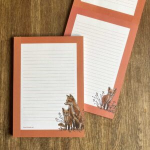 A5 Briefpapier Vossen