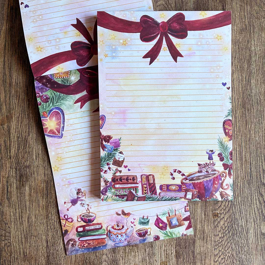 a4 + a5 briefpapier whimsical bookfairy
